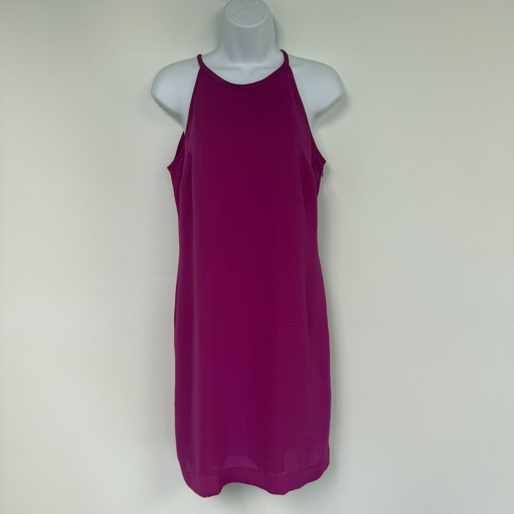 Banana Republic Tank Slip Dress 2 Magenta Purple Resort Halter Neck 950765-00-1